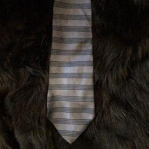 Allen Solly Silk Dark Blue & Blue striped neck tie